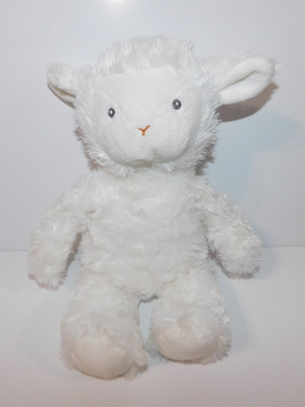 2018 Carters  10" plush Soft White Lamb Sheep Stuffed Animal Lovey 67594